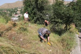 Bitlis ve Tatvan'daki mezarlıklar temizleniyor