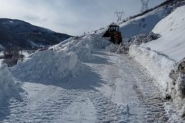 Bitlis’te Kapanan Köy Yollarını Açma Mücadelesi Sürüyor