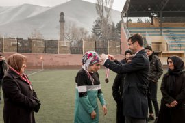 Bitlis Belediyesi bünyesinde bayanlar sağlık yaşam için koştu