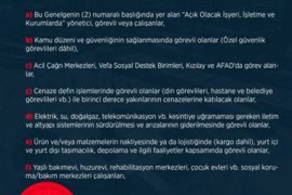 Sokağa çıkma yasağı ile ilgili ‘Önemli Duyuru’