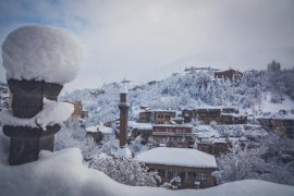 Kar kalınlığı Bitlis'te 2 metreye ulaştı