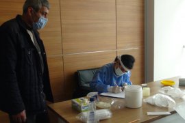 Tatvan Belediyesi Çalışanlarına Koronavirüs Testi Yapıldı