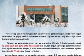 Bitlis'te Eğitime 1 Gün Ara Verildi