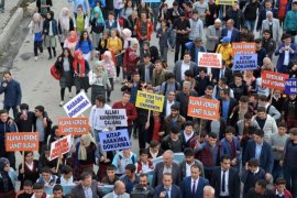 Güroymak’ta tefeciliğe lanet yürüyüşü yapıldı