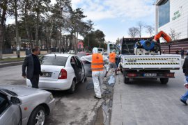 Tatvan’da araç dezenfekte istasyonu kuruldu