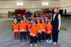 Minik Öğrencilerden İtfaiyeye Ziyaret