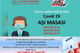 Bitlis Sağlık Müdürlüğü Tarafından 'Aşı Danışma Hattı' Oluşturuldu