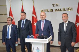 Ulaştırma ve Altyapı Bakanı Adil Karaismailoğlu’nun Bitlis ziyareti