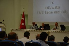 Bitlis'te 2018 - 2019 eğitim öğretim yılı güvenlik toplantısı gerçekleştirildi