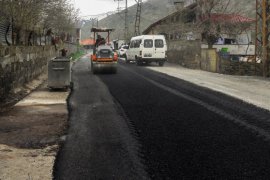 Bitlis’te yol asfaltlama çalışmalarına başladı