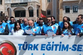 Okula Yapılan Saldırı Bitlis’te Protesto Edildi