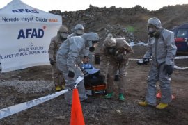 Bitlis'te 'KBRN Tehditler Tatbikatı' Yapıldı