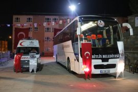 Bitlisli işadamlarından memleketlerine hediye ambulans ve otobüs