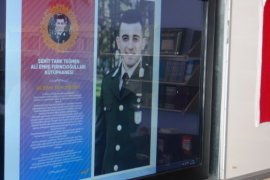 Kütüphaneye 'Şehit Tank Teğmen Ali Emre Fırıncıoğulları' Adı Verildi