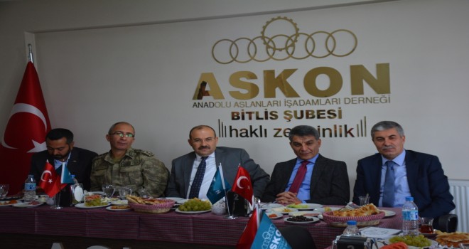 Bitlis Valisi İsmail Ustaoğlu ASKON’un Bitlis Şubesi ziyaret etti