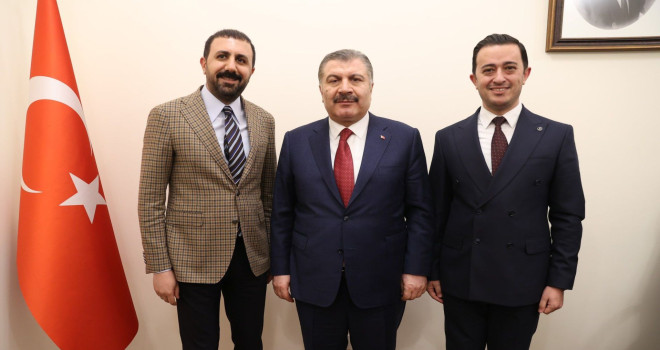 Milletvekili Bedirhanoğlu ve Sağlık Müdürü Ekici, Bakan Koca’yı Ziyaret Etti
