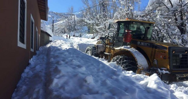 Mutki’de Kar Temizleme Çalışmaları