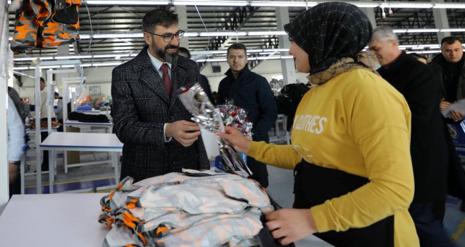 Başkan Tanğlay’dan Tekstil İşçisi Kadınlara 8 Mart Ziyareti