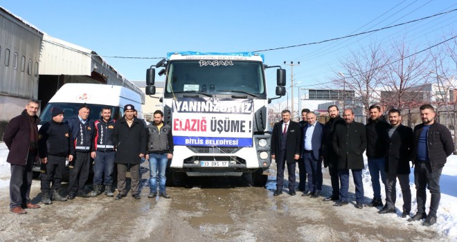 Bitlis’ten Elazığ’a yardım yola çıktı