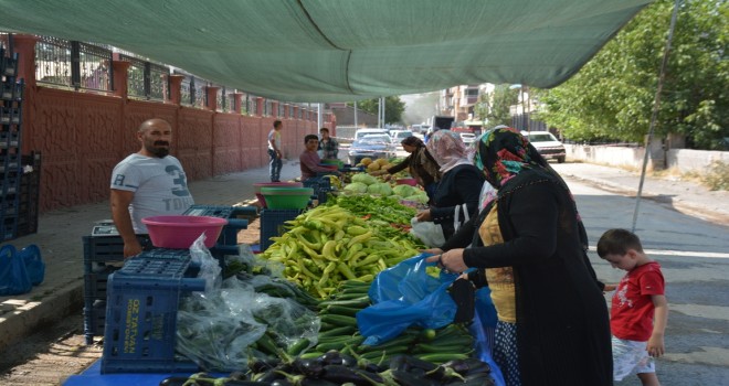 Tatvan'da semt pazarı kuruldu