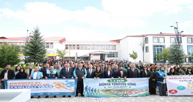 Bitlis’te Dünya Yürüyüş Günü Kapsamında Sağlık İçin Adım Atıldı