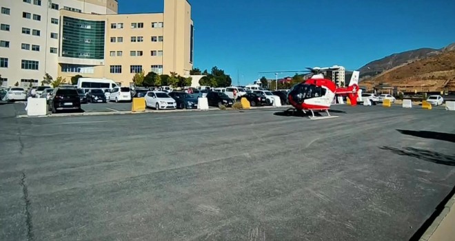 Tatvan’da Hasta Helikopter Ambulansla Sevk Edildi