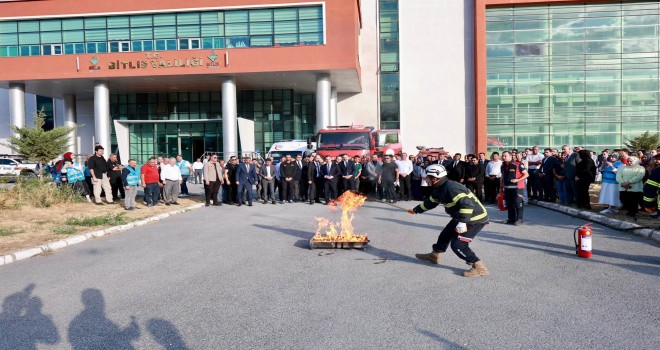 Bitlis’te Yangına Karşı Hazırlıklar Tatbikatla Test Edildi