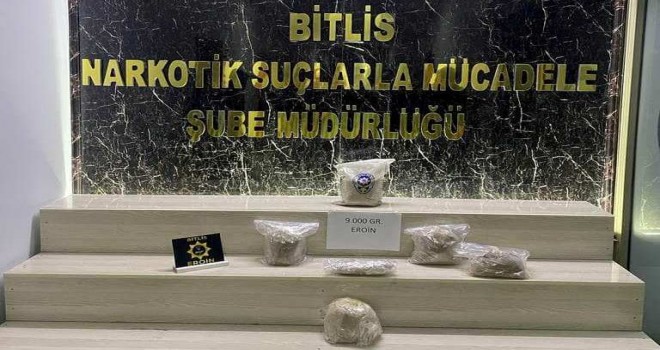 Tatvan’da 9 Kilo Uyuşturucu Madde Ele Geçirdi