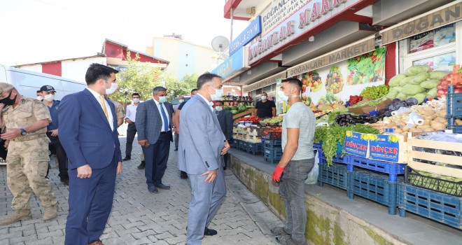 Vali Çağatay Mutki’de Koronavirüs Denetimleri Gerçekleştirdi