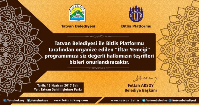 Başkan Aksoy'un “İftar Programı” daveti