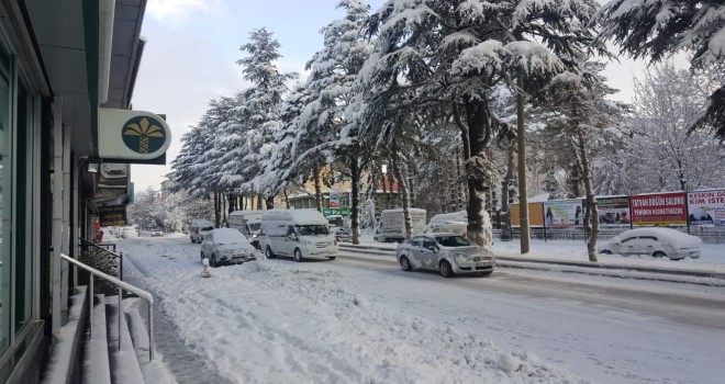 Tatvan’da kar kalınlığı yarım metreyi buldu