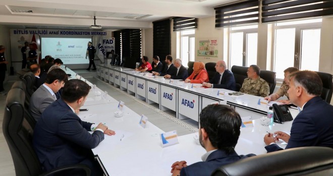 Bitlis’te İl Afet Acil Durum Toplantısı Düzenlendi