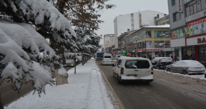 Tatvan’da kar yağışı etkisini sürdürüyor