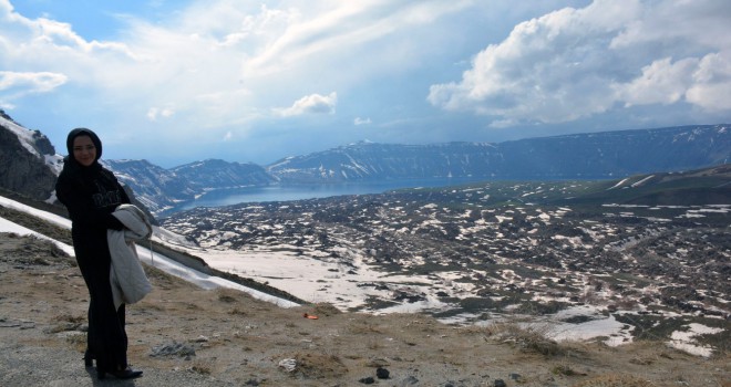 Nemrut Kalderası ve Nemrut Krater Gölü Yılın İlk Ziyaretçilerini Ağırlıyor