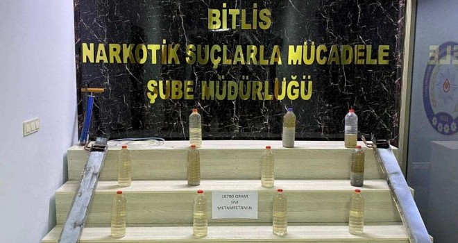 Bitlis’te 16 Kilo Uyuşturucu Madde Ele Geçirildi