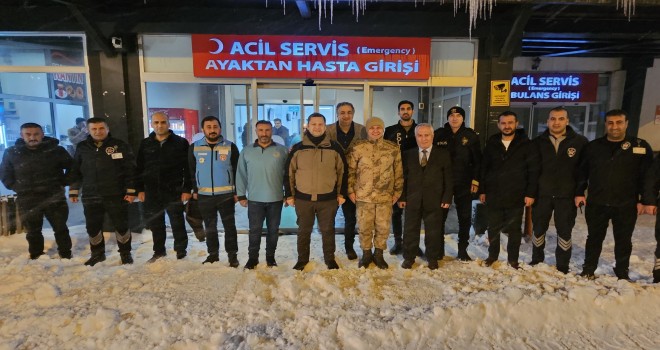 Kaymakam Demirer, Güvenlik Noktaları ve Hastane Ziyareti Gerçekleştirdi