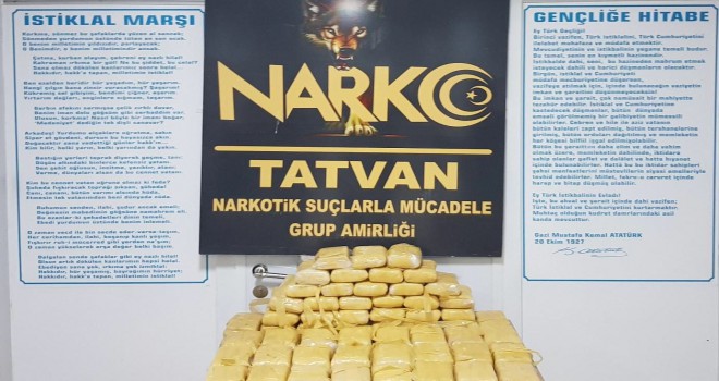 Tatvan'da 34 Kilo Eroin Ele Geçirildi