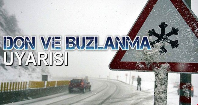 Tatvan Kaymakamlığı don ve buzlanma uyarısı yaptı