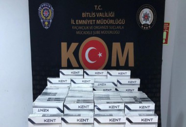 Bitlis’te 1970 paket kaçak sigara ele geçirildi