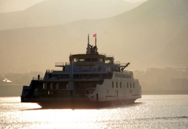 Türkiye’nin en büyük feribotu ilk deneme seferini yaptı