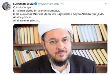 Süleyman Soylu; ‘Çok hüzünlüyüm’