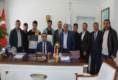 TAFAD ekibi, Kaymakam Erkan ile Başkan Aksoy’u ziyaret etti