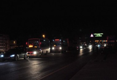 Bitlis’te yol kenarında görülen kablo polisi alarma geçirdi