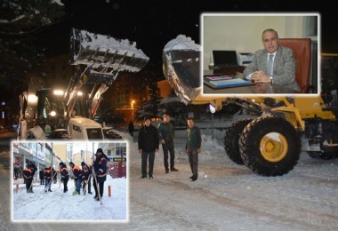 Tatvan'da karla mücadele çalışmaları
