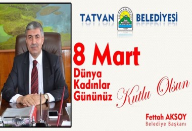 Başkan Aksoy’un “8 Mart Dünya Kadınlar Günü” mesajı