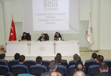 Ankara’da düzenlenecek olan Bitlis Tanıtım Günleri için toplantı yapıldı