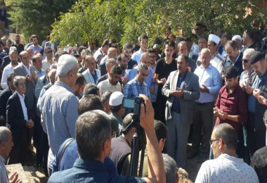 Sadettin Aka'nın cenaze törenine yoğun katılım