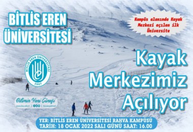 BEÜ Kayak Merkezi Yarın Hizmete Açılıyor