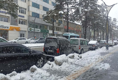 Tatvan’da Kar Yağışı Etkili Oldu