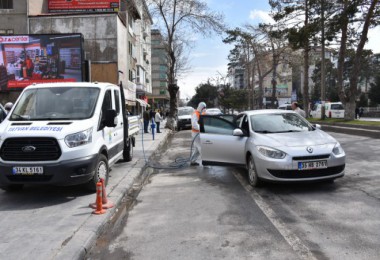 Tatvan’da araç dezenfekte istasyonu kuruldu